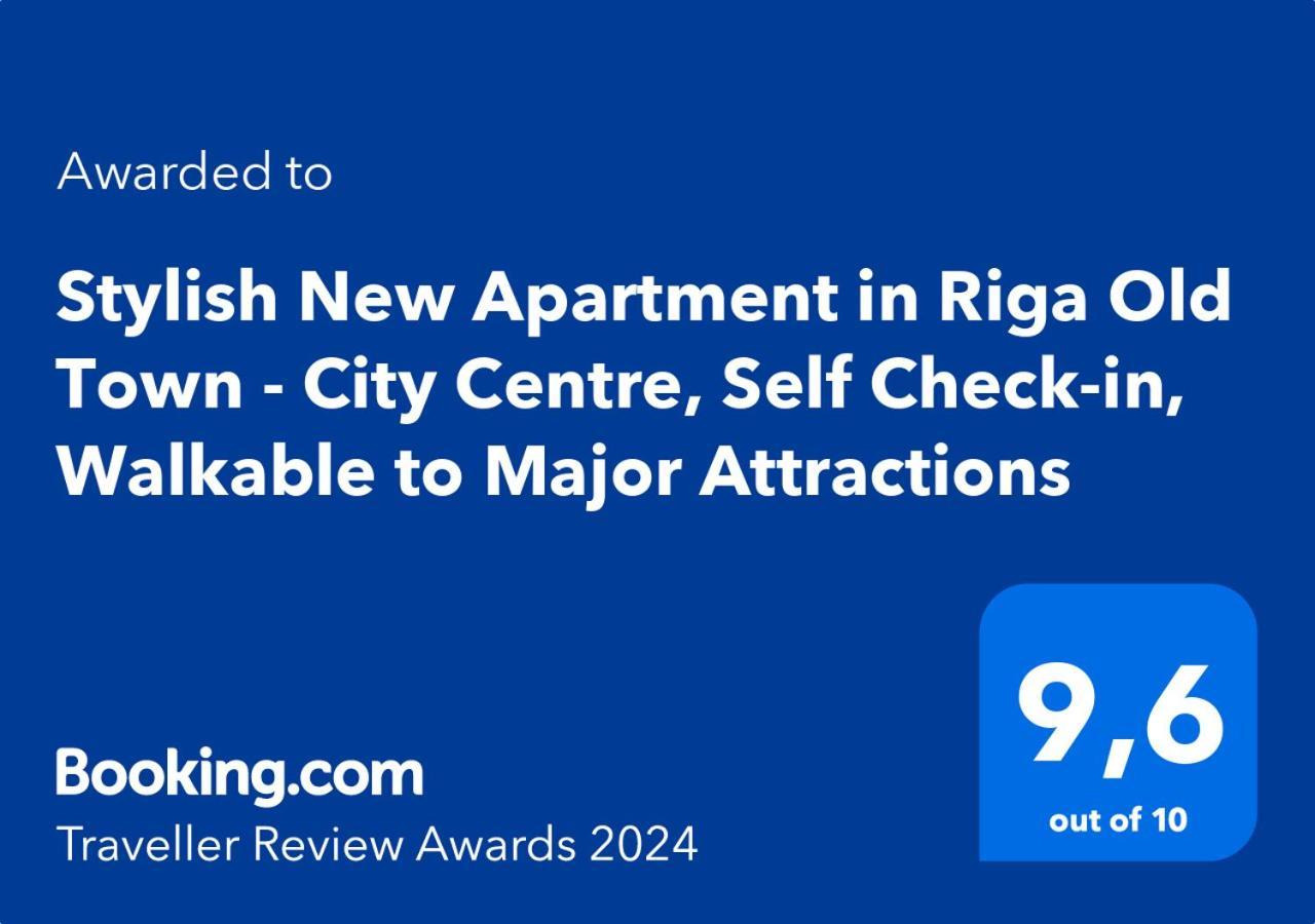 Stylish New Apartment In Riga Old Town - City Centre, Self Check-In, Walkable To Major Attractions מראה חיצוני תמונה